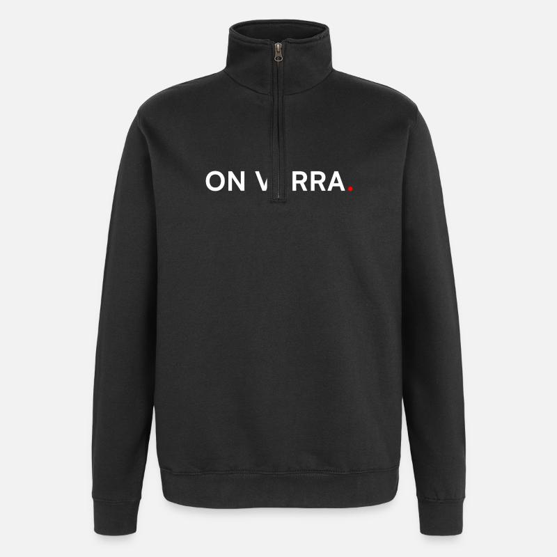 ON VERRA. Humour Minimal Procrastination - Sweat à zip 1/4 - noir