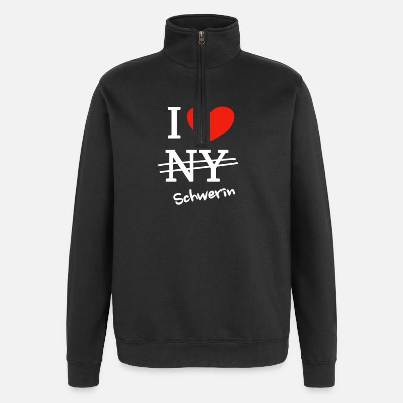 J'adore Schwerin - Sweat à zip 1/4 - noir