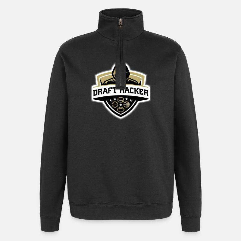 Pirate informatique - Sweat à zip 1/4 - noir