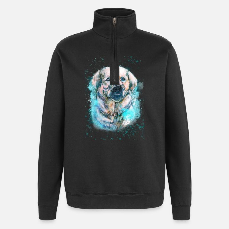 labrador Iceblue - Quarter-Zip-Sweatshirt - Schwarz