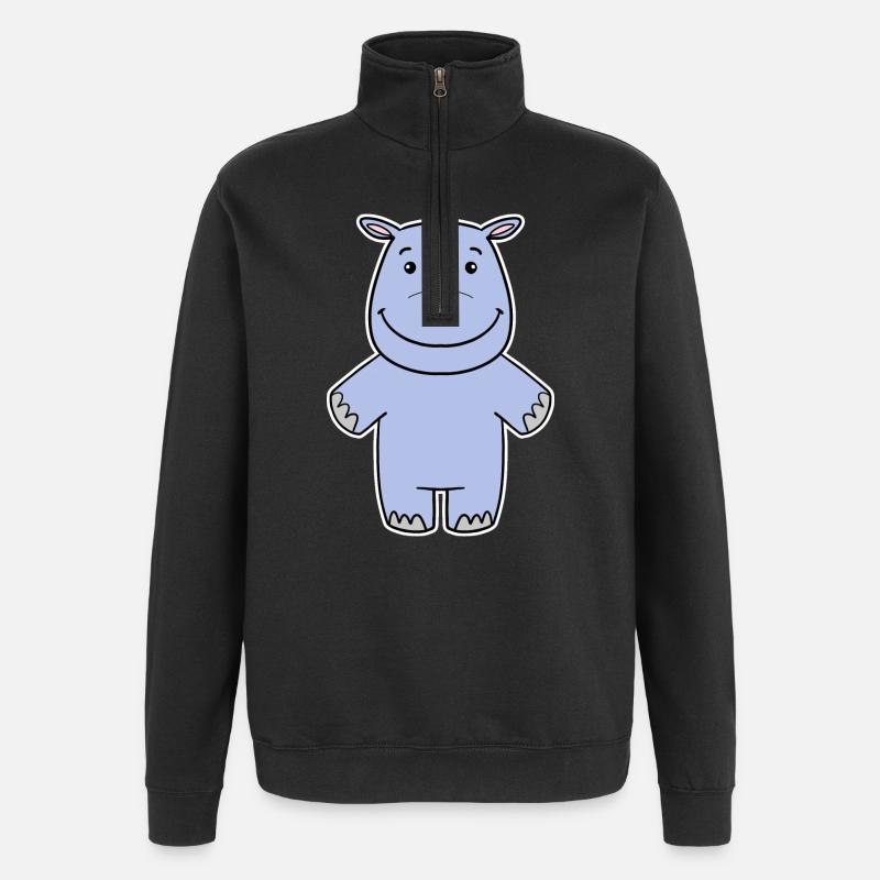 Rhinocéros, Rhinocéros - Sweat à zip 1/4 - noir