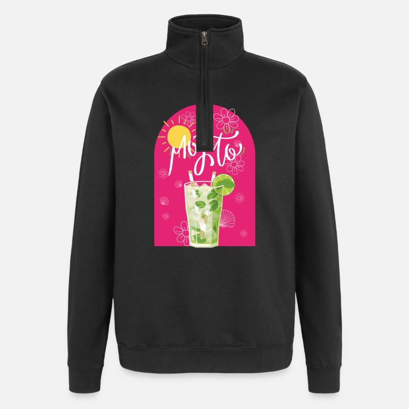 Mojito - Quarter-Zip-Sweatshirt - Schwarz