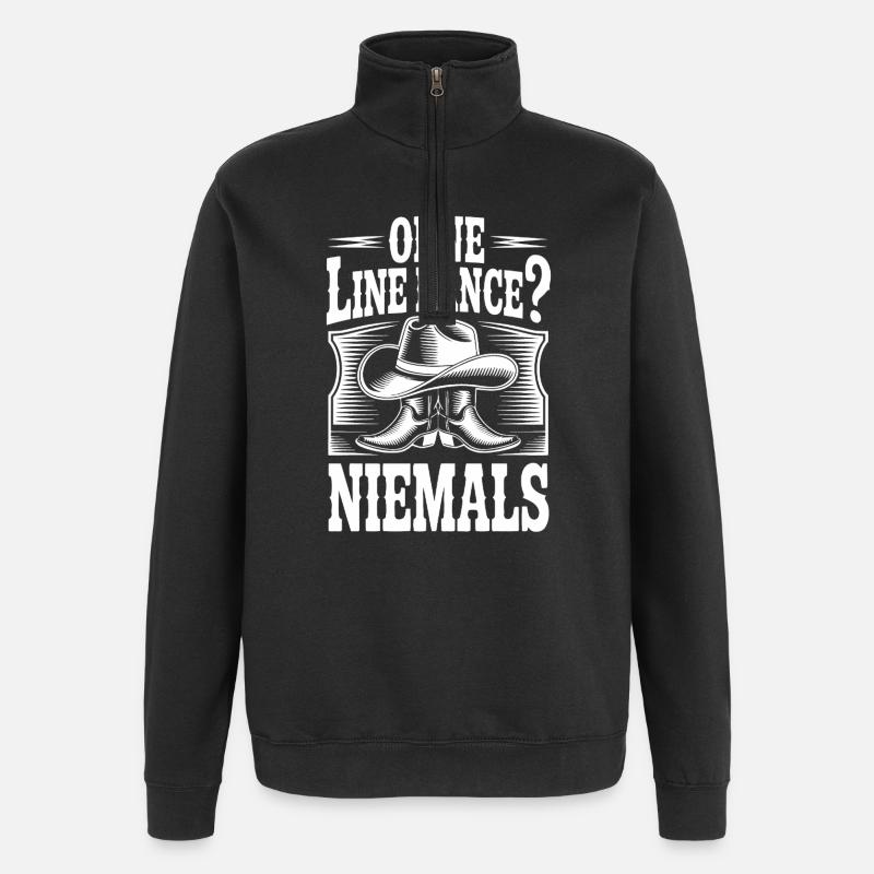 Line Dance Passion - Quarter-Zip-Sweatshirt - Schwarz