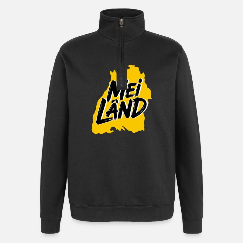 Mei Länd Bade-Wurtemberg - Sweat à zip 1/4 - noir