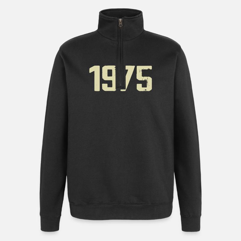 Jubilé 1975 - Sweat à zip 1/4 - noir