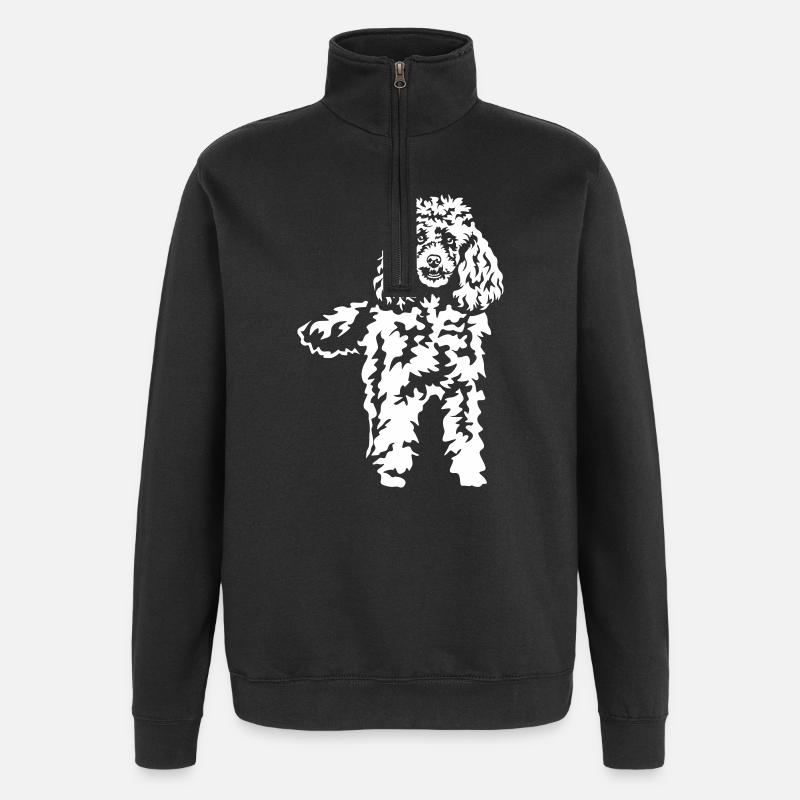 Poodle "Black Edition" - Quarter-Zip Sweatshirt - black