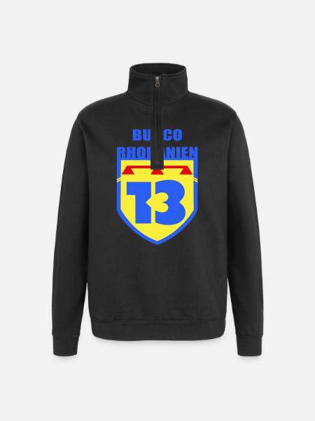 Bucco Rhôdanien - Quarter-Zip Sweatshirt - black