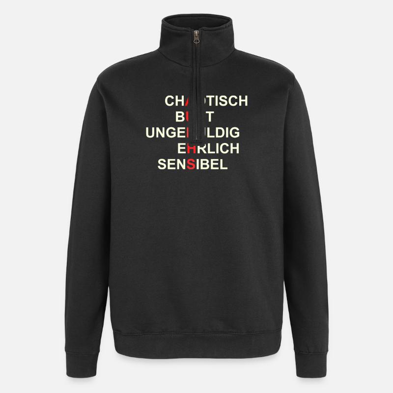 AUDHS  Sichtbar anders. Sichtbar ich. - Quarter-Zip-Sweatshirt - Schwarz