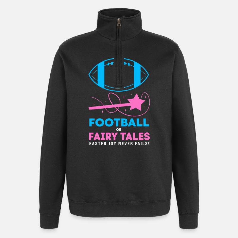 Gender Reveal Pâques Future maman - Sweat à zip 1/4 - noir