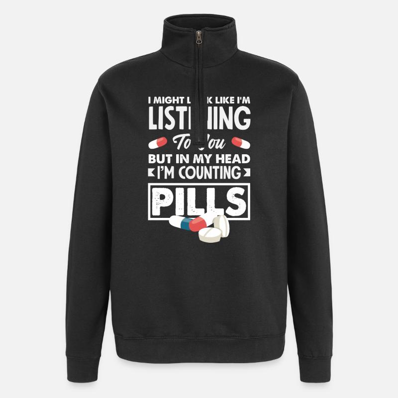 Pharmacist Pharmaceutical Technical - Quarter-Zip Sweatshirt - black