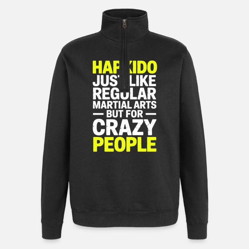 Hapkido Hap Ki Do Geschenke - Quarter-Zip-Sweatshirt - Schwarz