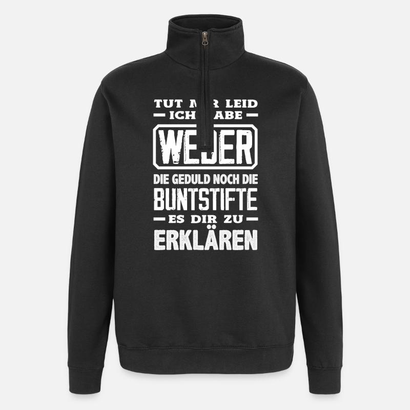Neither patience nor crayons – sarcasm - Quarter-Zip Sweatshirt - black
