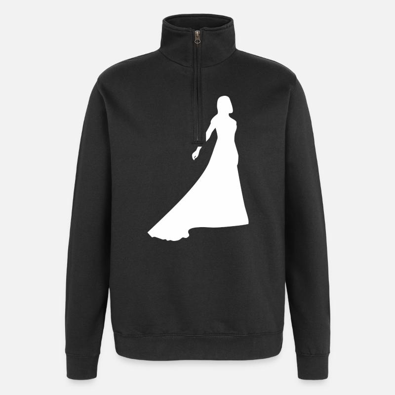 Mariage - Sweat à zip 1/4 - noir