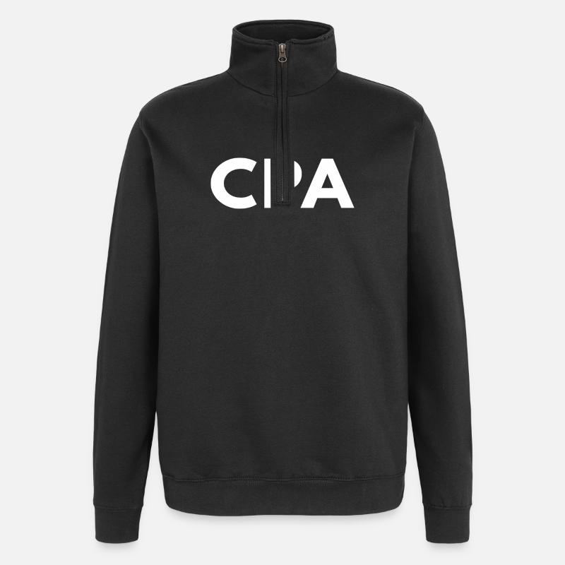 Expert-comptable agréé en finance - Sweat à zip 1/4 - noir