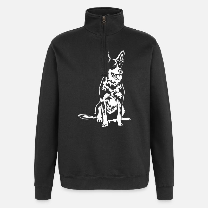 Australian Cattle Dog "Black Edition" - Quarter-Zip Sweatshirt - black