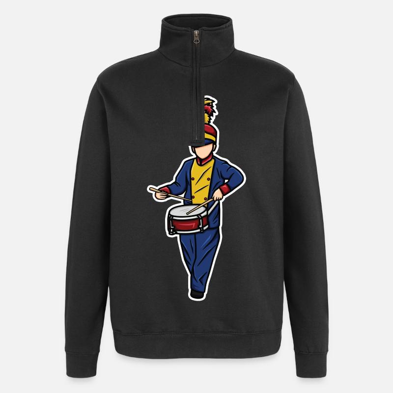 Drummer Boy - Quarter-Zip Sweatshirt - black