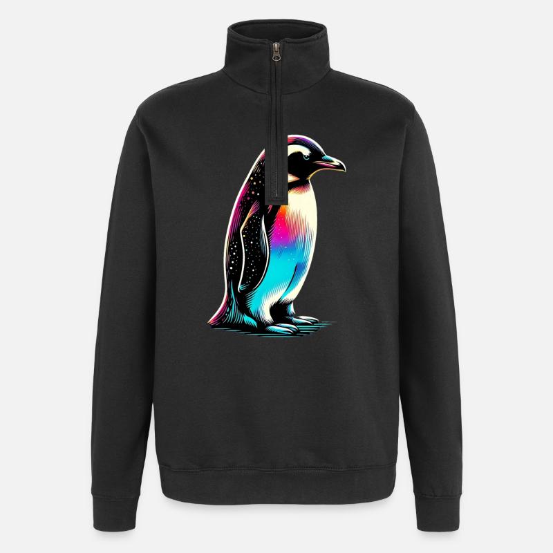 Penguin - Quarter-Zip Sweatshirt - black