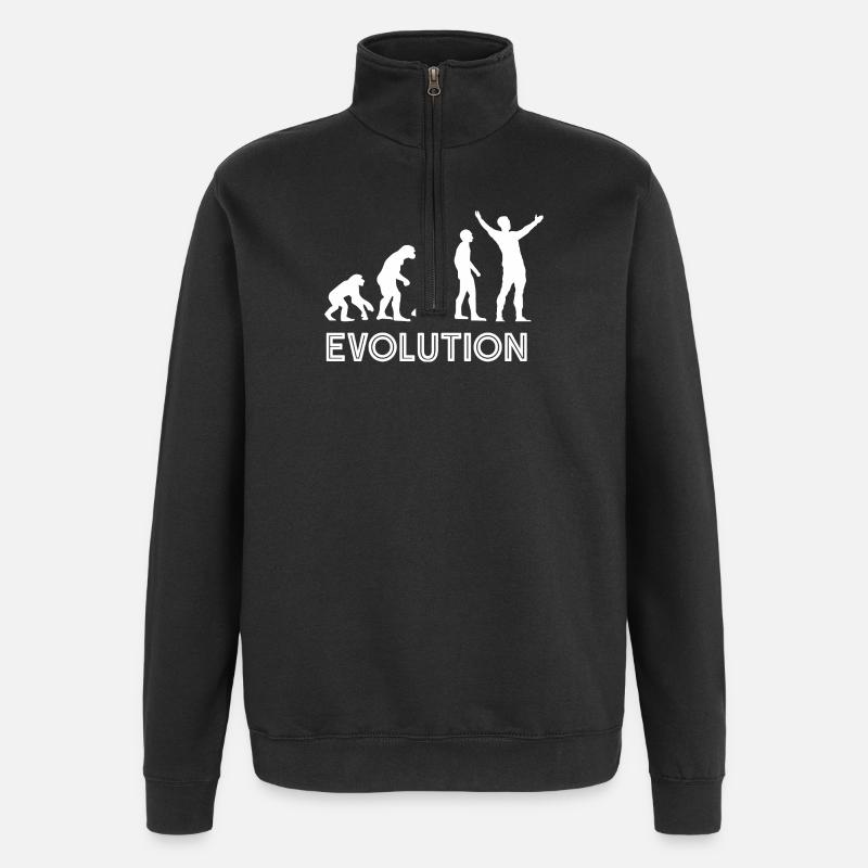 Jude Evolution  - Sweat à zip 1/4 - noir