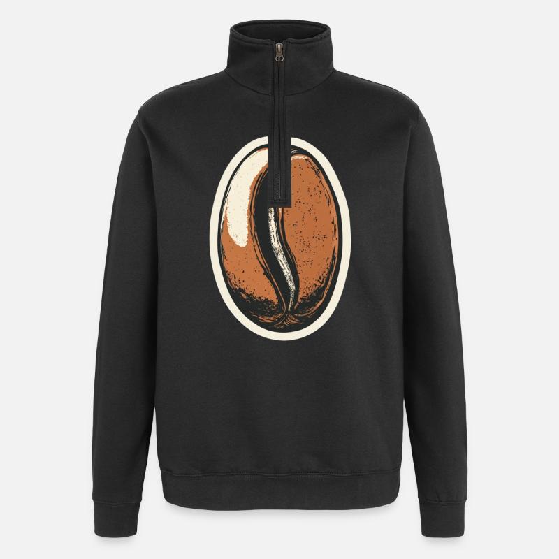 Coffee - Quarter-Zip Sweatshirt - black