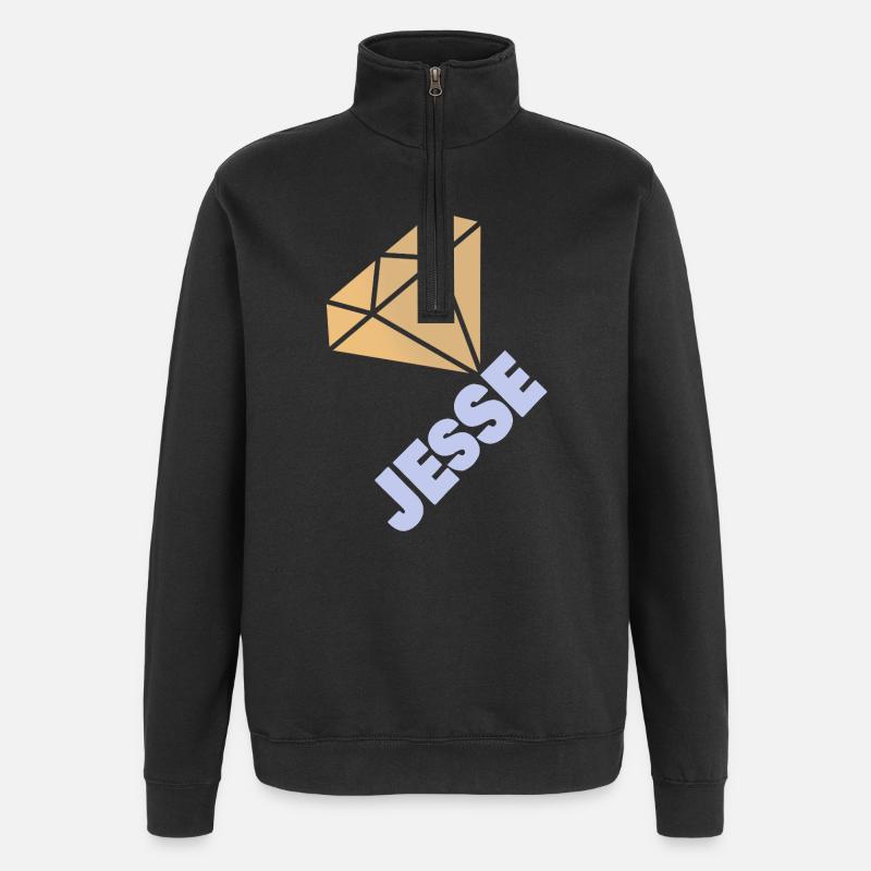 Edel Jesse - Sweat à zip 1/4 - noir
