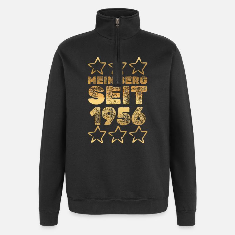 en 1956 - Sweat à zip 1/4 - noir