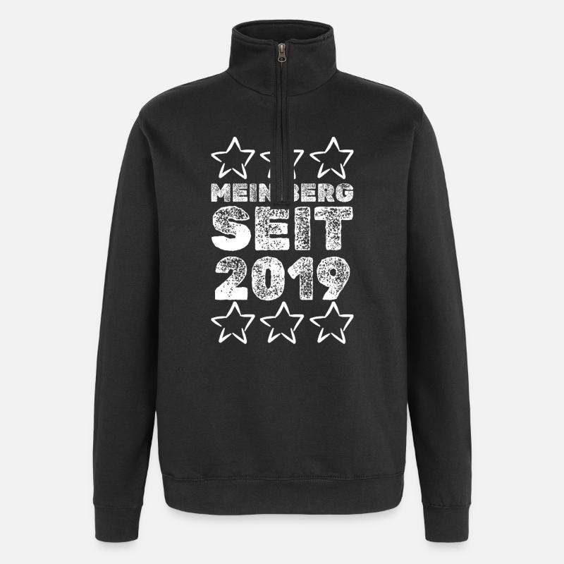 2019 - Sweat à zip 1/4 - noir
