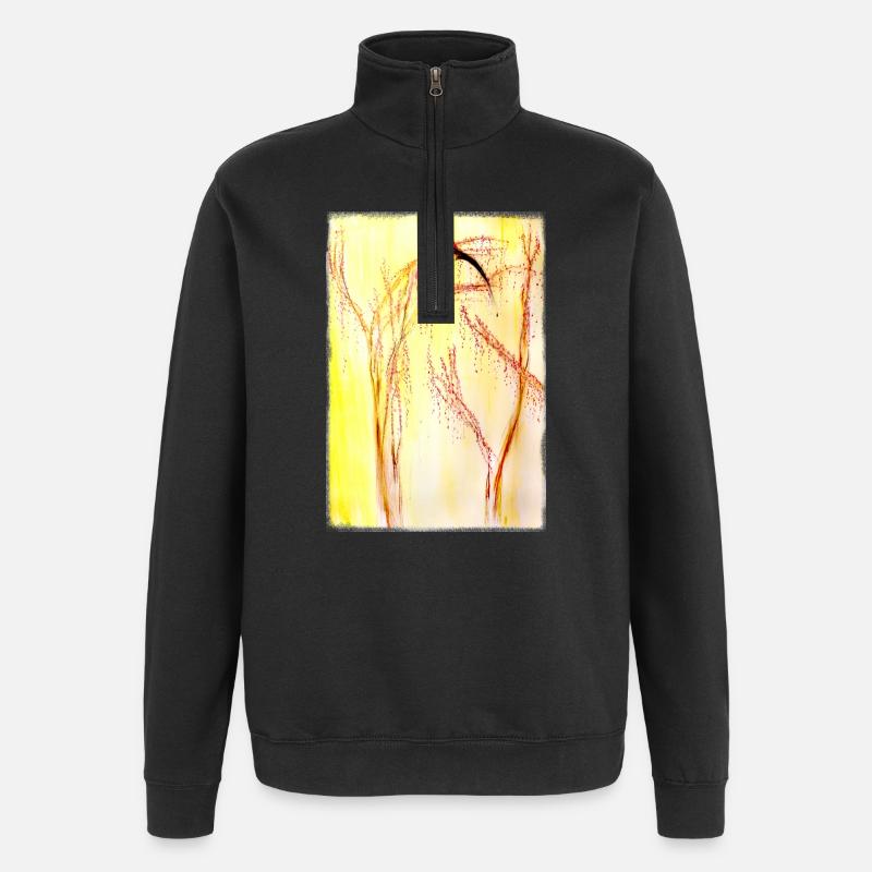  bee-eater - Quarter-Zip Sweatshirt - black