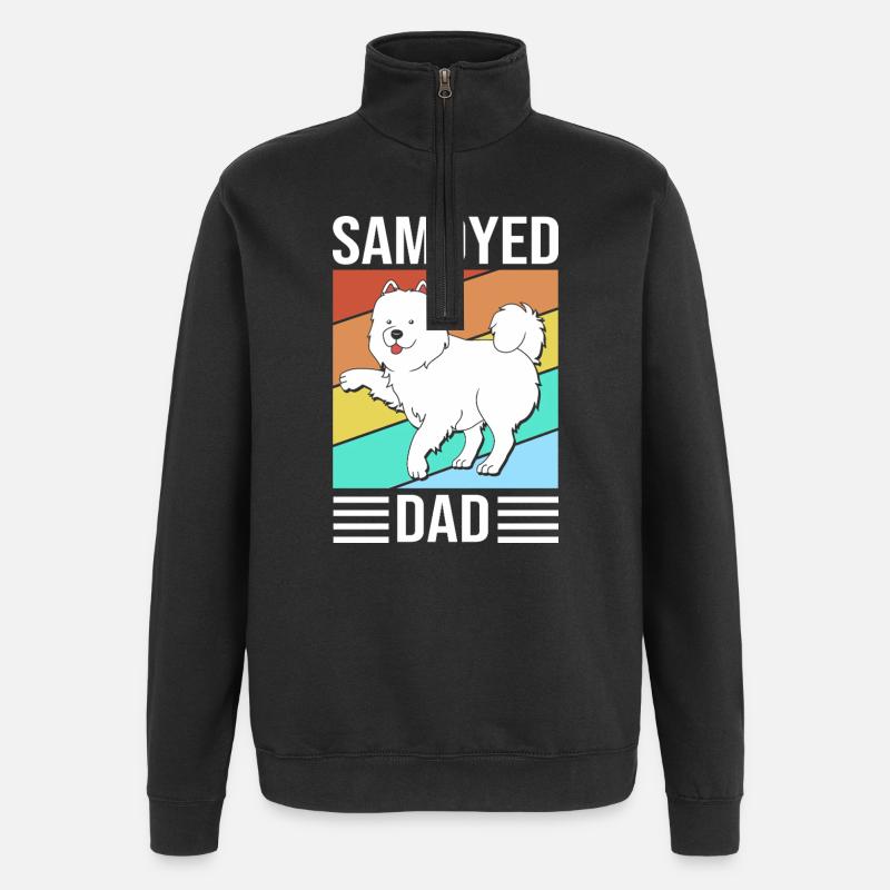 Samojede - Quarter-Zip-Sweatshirt - Schwarz