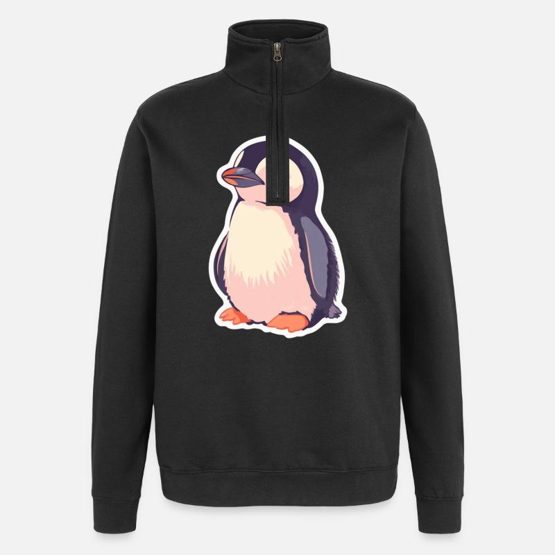 Pingouin - Sweat à zip 1/4 - noir