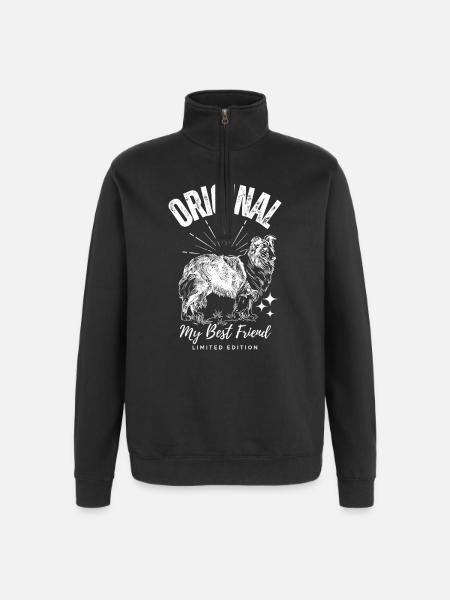 Original Dog My Best Friend - Quarter-Zip Sweatshirt - black