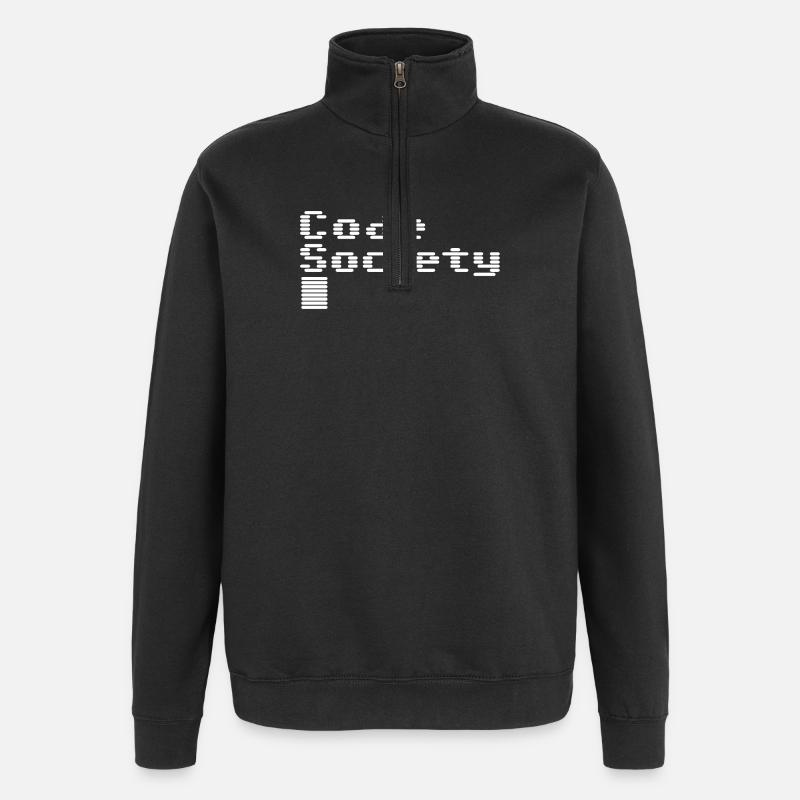 Code Society - Quarter-Zip Sweatshirt - black