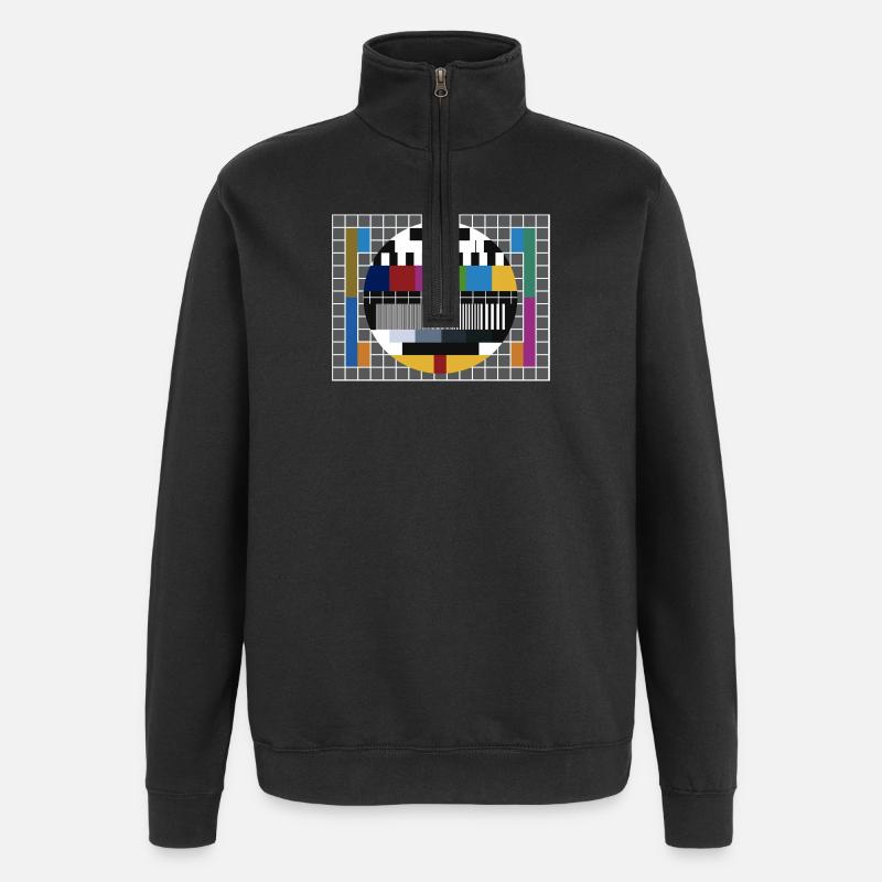 Testbild - Sheldons Lieblingsshirt - Quarter-Zip-Sweatshirt - Schwarz