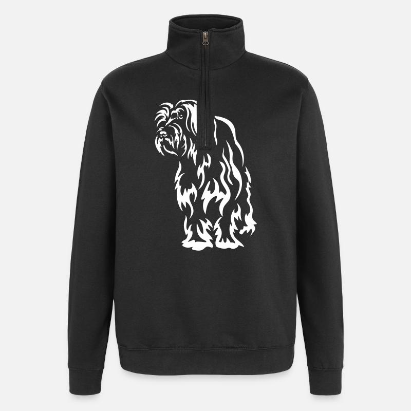 Gos d’Atura Catatala « Black Edition » - Sweat à zip 1/4 - noir