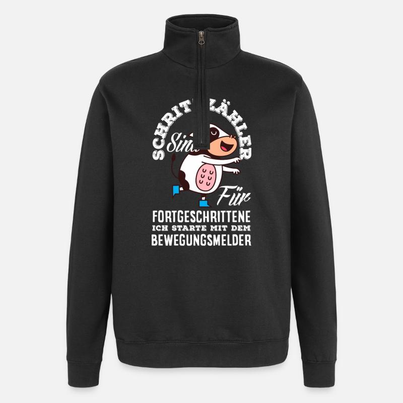 Podomètre? J’utilise le détecteur de mouvement - Sweat à zip 1/4 - noir