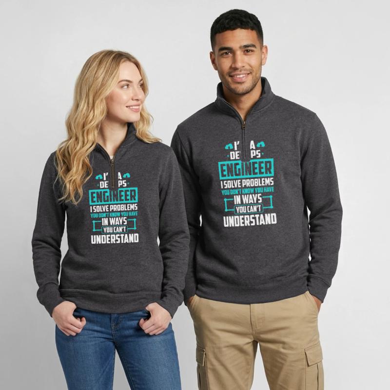 DevOps Engineer I Solve Problems You Cant Quarter-Zip Sweatshirt