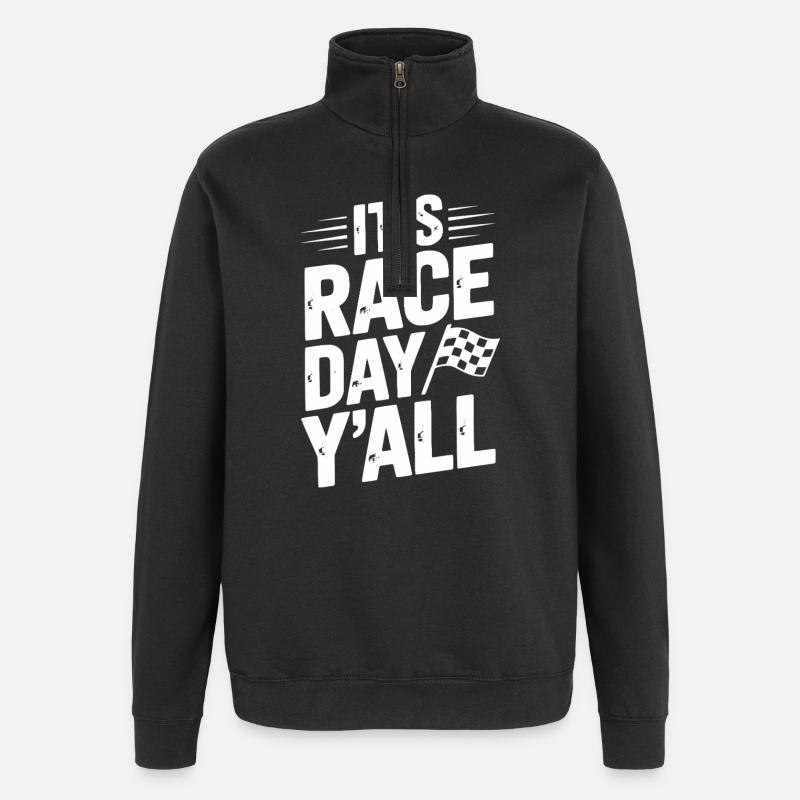 It’s Race Day Y’all - Quarter-Zip Sweatshirt - black