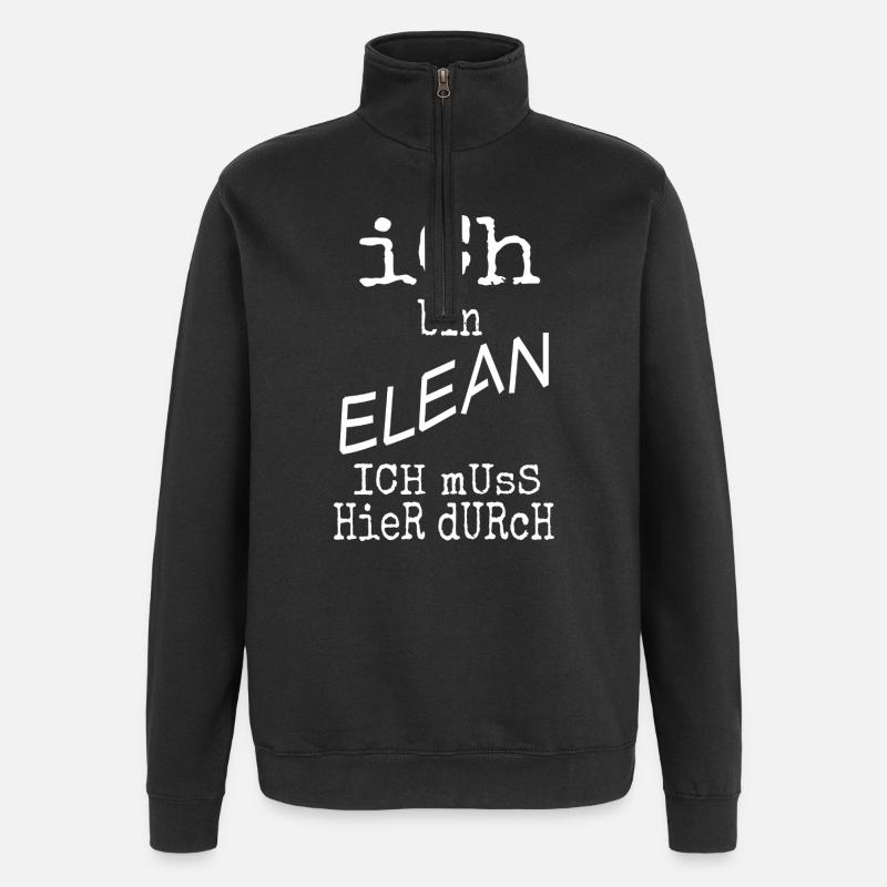 Gift for Elean - Quarter-Zip Sweatshirt - black