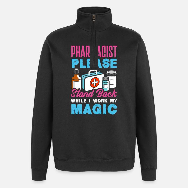 Apotheker Pharmazeutisch-technischer - Quarter-Zip-Sweatshirt - Schwarz