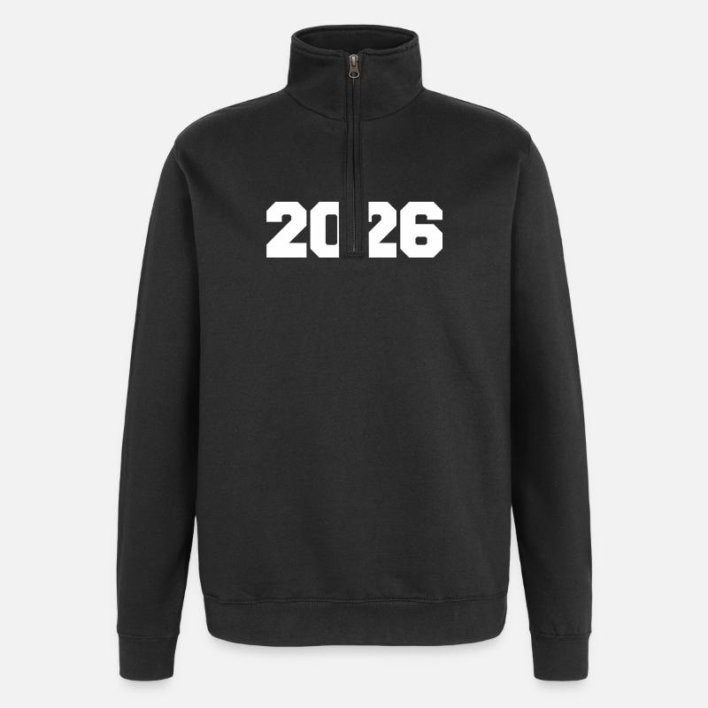 2026 - Sweat à zip 1/4 - noir