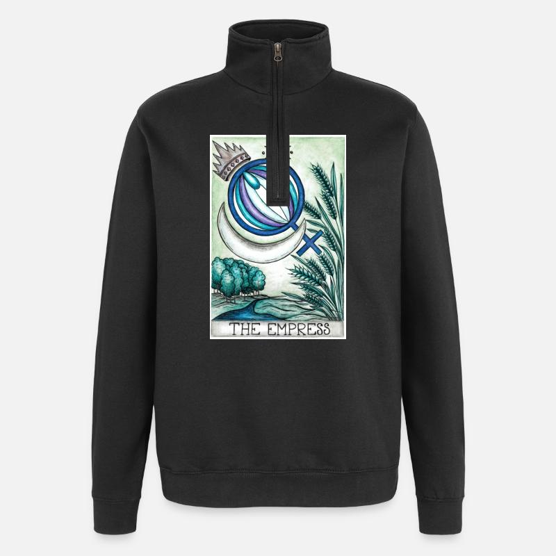 The Empress - Sweat à zip 1/4 - noir