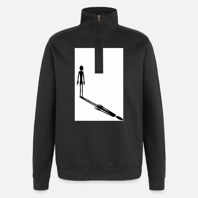 The Shadow Man - Quarter-Zip Sweatshirt - black
