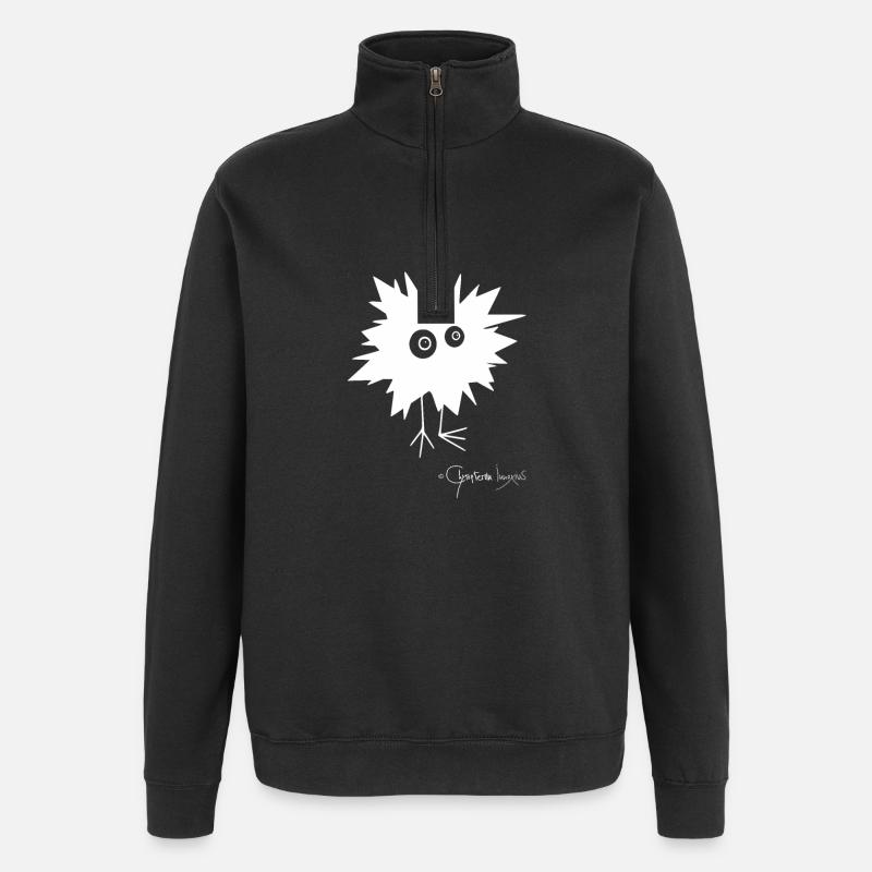 L'animal moelleux flashé - Bestiolus Fulguratus - Sweat à zip 1/4 - noir