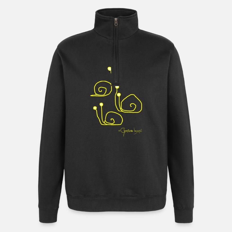 Escargotsmeeting - Cochleae Conventus - Sweat à zip 1/4 - noir