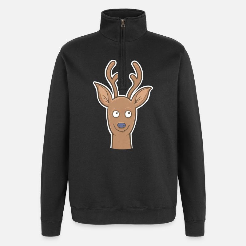 Roebuck - Quarter-Zip Sweatshirt - black