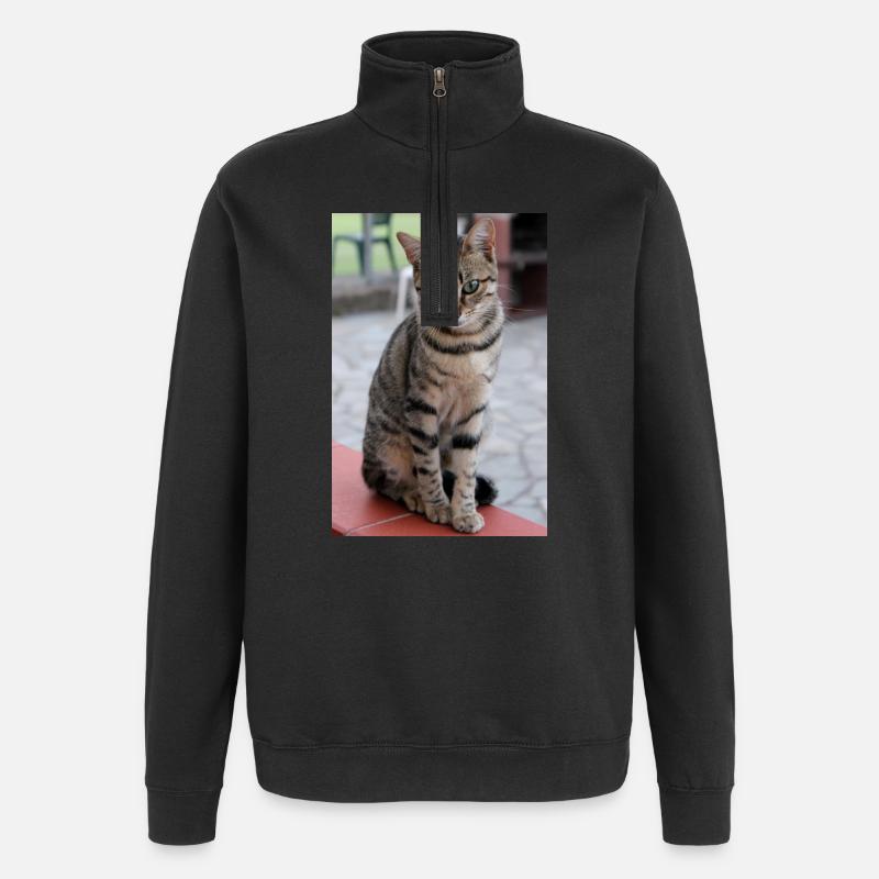 Chat Chaton Poster Chat Poster - Sweat à zip 1/4 - noir