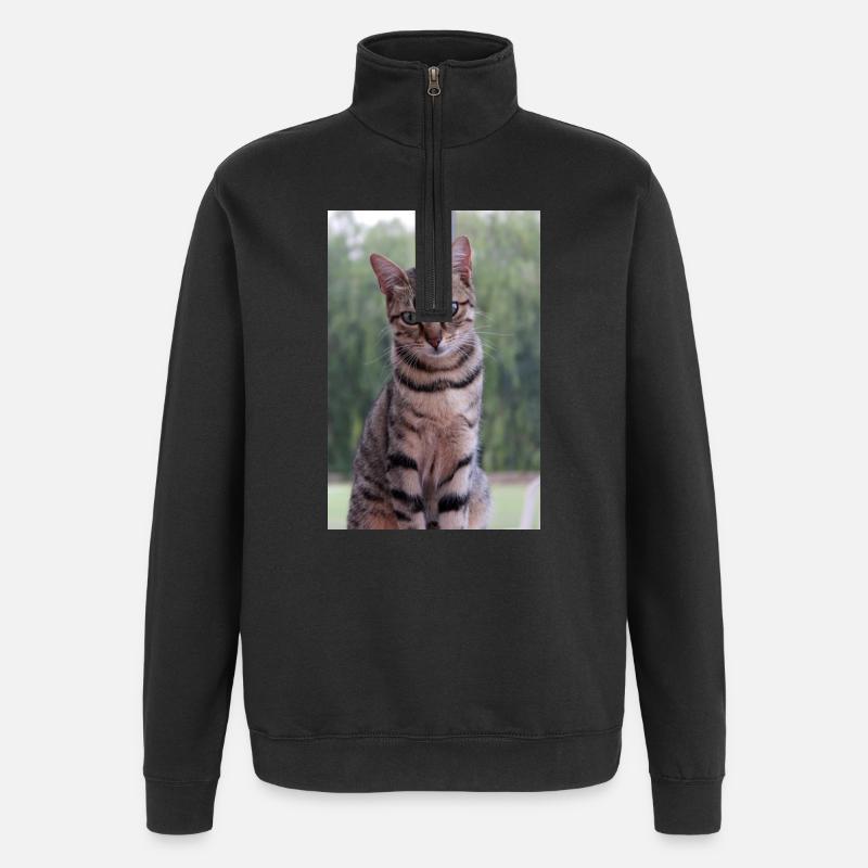 Chaton Chaton - Sweat à zip 1/4 - noir