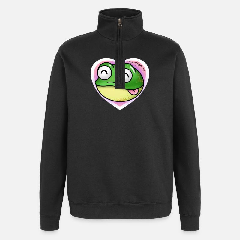 Frog - Quarter-Zip Sweatshirt - black