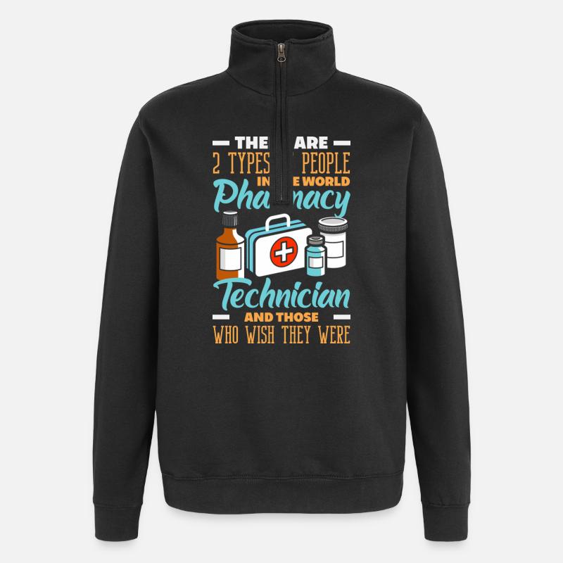 Pharmacist Pharmaceutical Technical - Quarter-Zip Sweatshirt - black