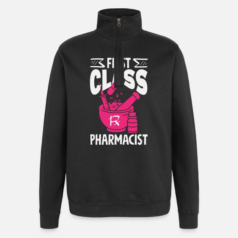 Pharmacien Technicien Pharmaceutique - Sweat à zip 1/4 - noir
