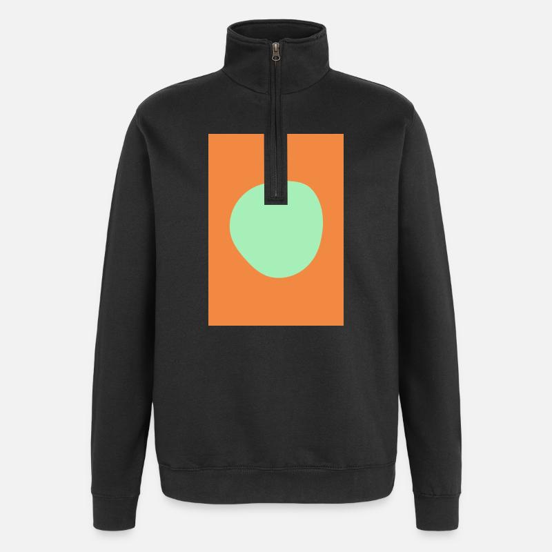 Zusammenfassung - Quarter-Zip-Sweatshirt - Schwarz